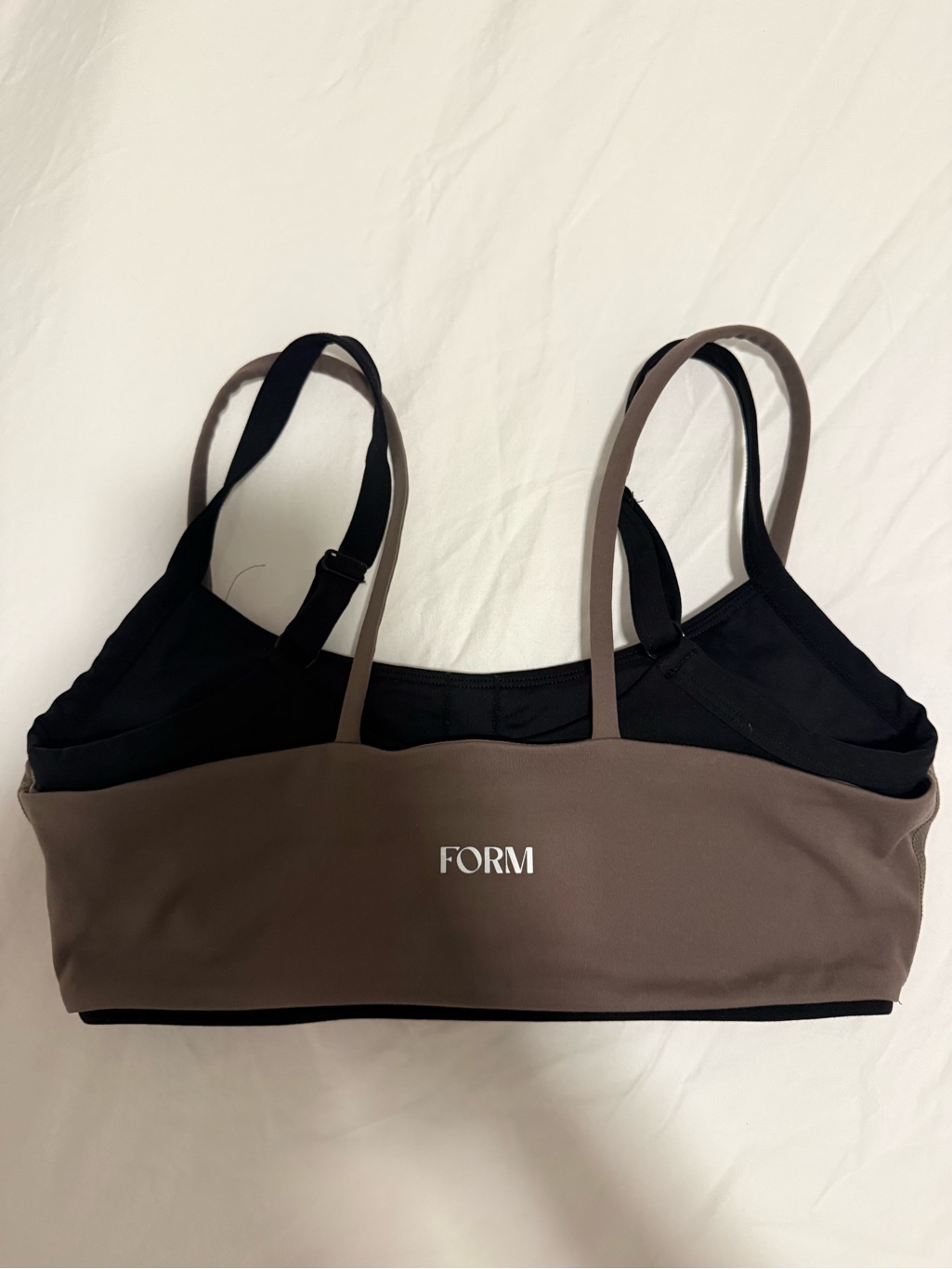 Form Layered Sports Bra In Walnut — image 3 of 4
